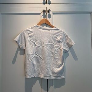 Brandy Melville White Baby Tee